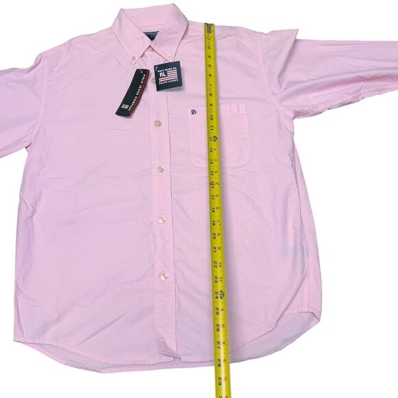 VINTAGE Polo Jeans Co. Ralph Lauren Button Down Shirt Pink Men's Size S NWT - Picture 8 of 10